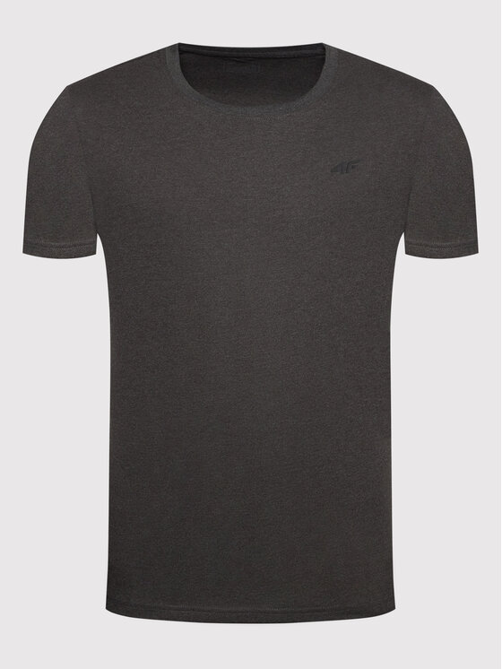 4F 4F T-shirt H4L22-TSM352 Siva Regular Fit