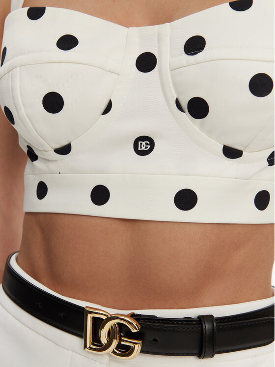 Dolce&Gabbana Dolce&Gabbana Топ F7AA7T FSFNM Білий Regular Fit