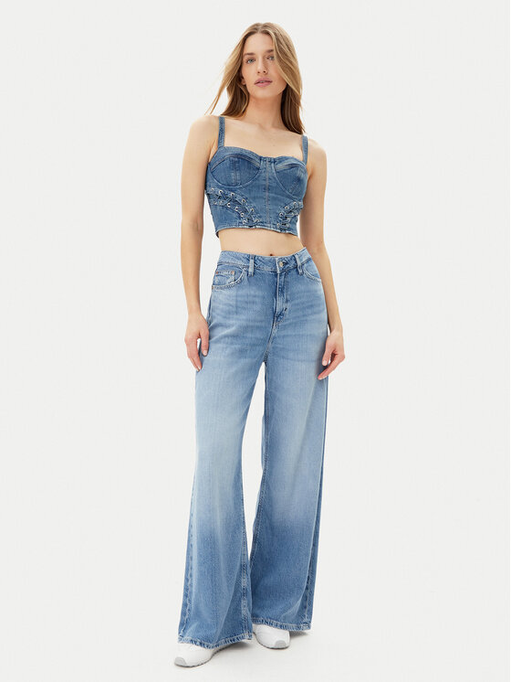 Guess Guess Top W5GH86 D4H7C Plava Regular Fit