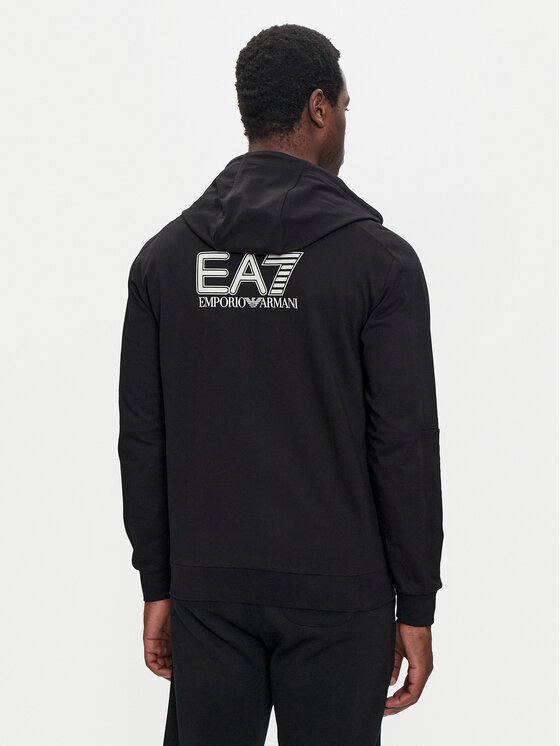 EA7 Emporio Armani EA7 Emporio Armani Mikina 6DPM53 PJVRZ 1200 Černá Regular Fit