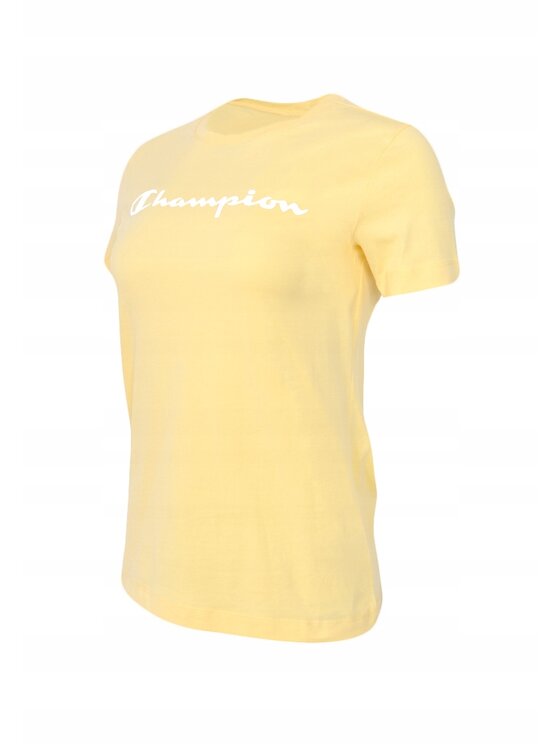 Champion Champion T-Shirt 114911 Żółty Comfortable Fit