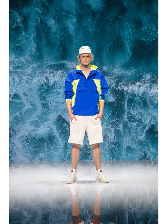adidas adidas Giacca anorak Adventure Mishmash GN2335 Blu Regular Fit