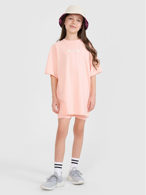 4F 4F Kolarki HAVE SOME FUN Koralowy Slim Fit