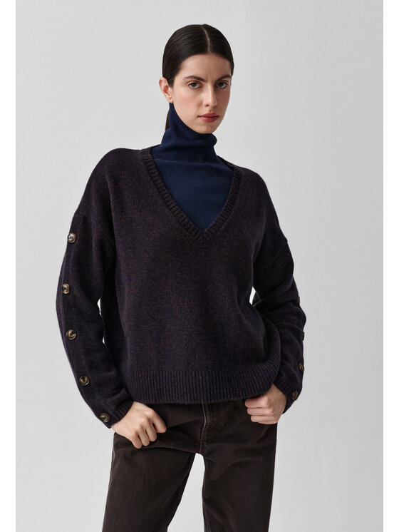 TATUUM TATUUM Sweter SOLIN 1 Brązowy Classic Fit