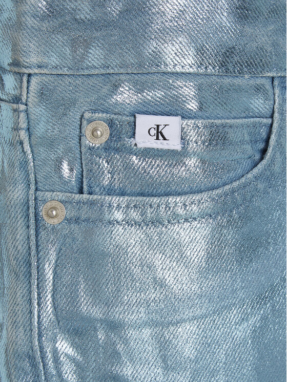 Calvin Klein Jeans Calvin Klein Jeans Bavlnené šortky IG0IG02368 Modrá Relaxed Fit