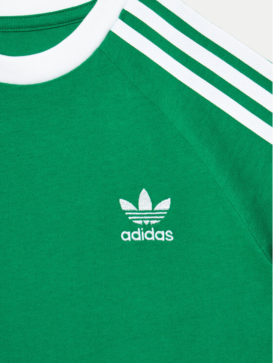 adidas adidas Majica 3-Stripes IY7431 Zelena Regular Fit