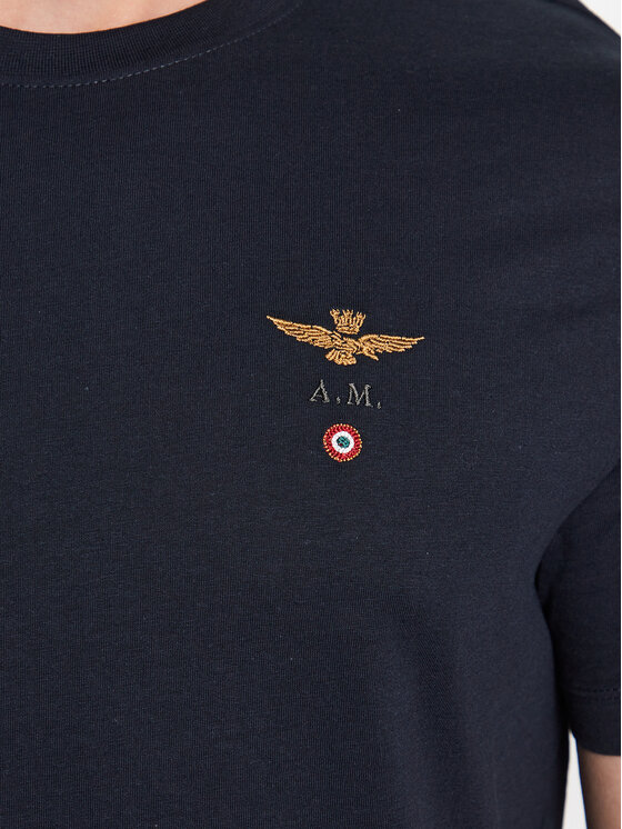Aeronautica Militare Aeronautica Militare Marškinėliai 251TS1580J372 Tamsiai mėlyna Regular Fit