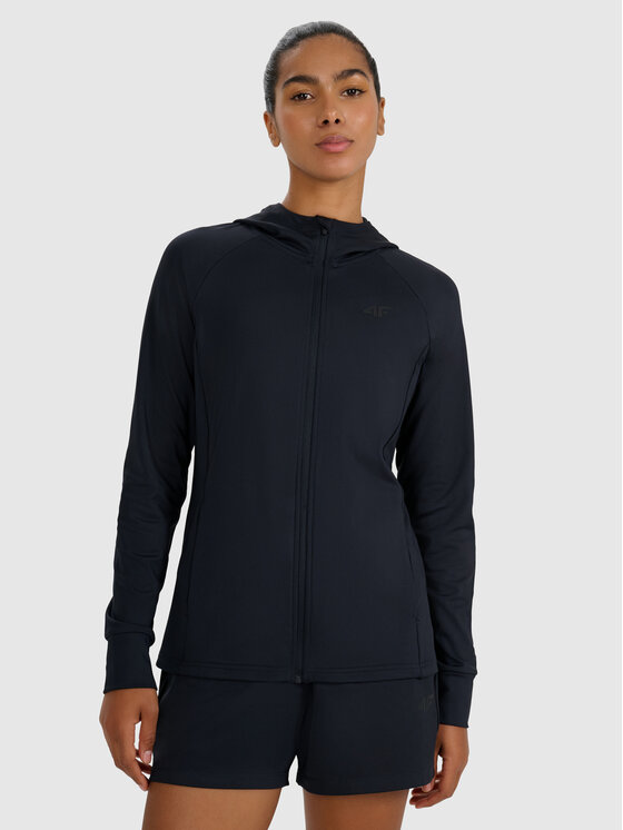 4F 4F Bluza MULTI ACTIVE Czarny Slim Fit