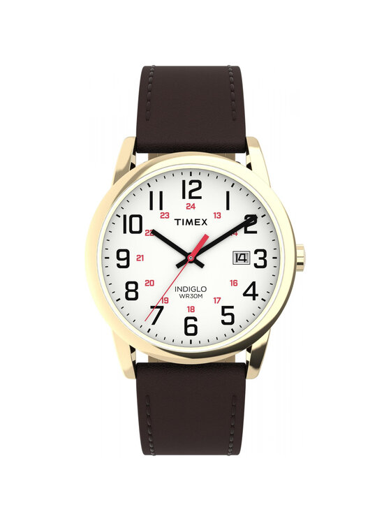 Timex Timex Zegarek TW2Y12700 Brązowy