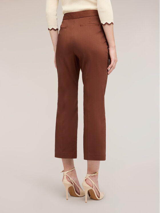 Motivi Motivi Spodnie materiałowe P084Q004531N022 Brązowy Flare Fit