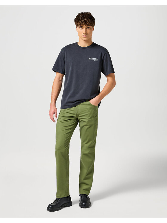 Wrangler Wrangler Spodnie materiałowe TEXAS Zielony Regular Fit
