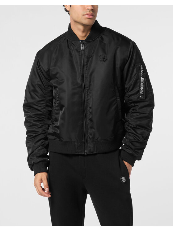 Plein Sport Plein Sport Kurtka bomber 24019 Czarny Regular Fit