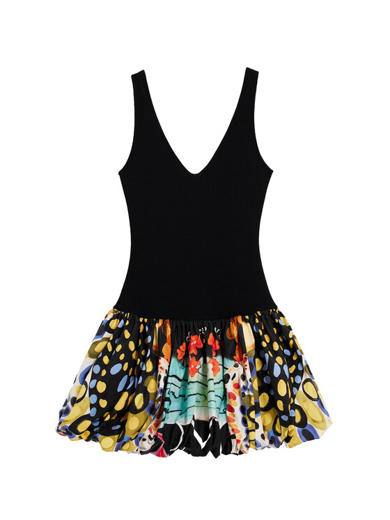 Desigual Desigual Коктейлна рокля Sparckler Lacroix 26SWVK11 Черен Slim Fit