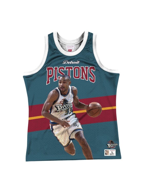 Mitchell & Ness Mitchell & Ness Tank top Detroit Pistons Grant Hill Niebieski Standard Fit