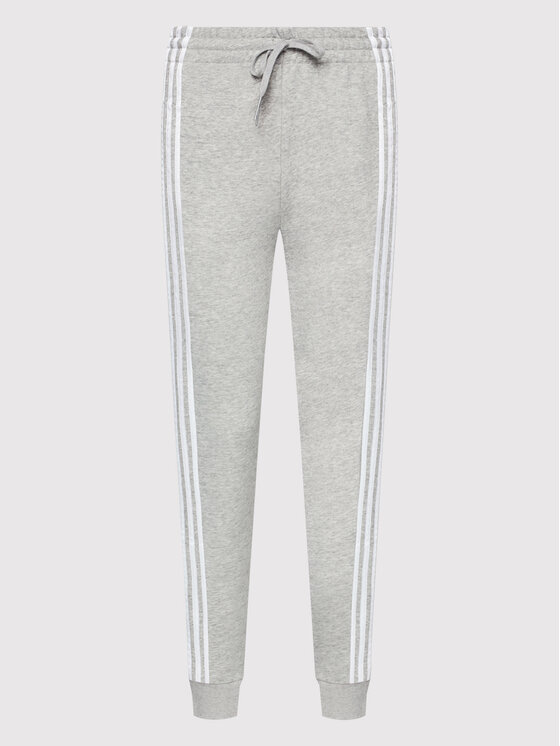 adidas adidas Спортивні штани Essentials French Terry 3-Stripes GM8735 Сірий Slim Fit