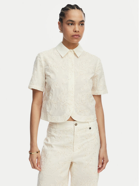 Liu Jo Liu Jo Hemd WA6508 T472A Creme Regular Fit