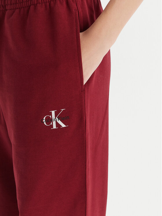 Calvin Klein Jeans Calvin Klein Jeans Teplákové kalhoty Monologo LV047B235G Bordó Regular Fit