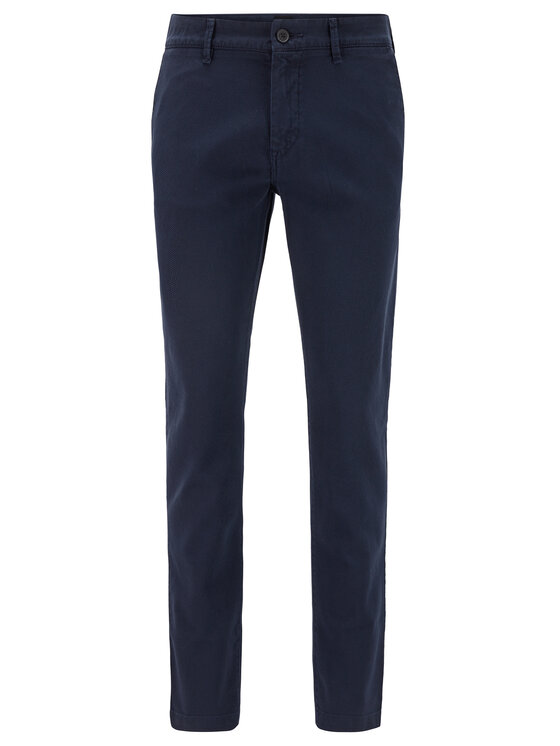 BOSS Boss Chino hlače Schino-Modern 2 50436144 Mornarsko modra Slim Fit