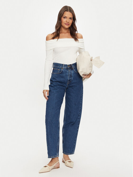 Vila Vila Bluză Ommi 14104637 Alb Regular Fit