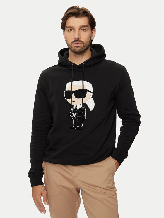 KARL LAGERFELD KARL LAGERFELD Pulóver 705075 544950 Fekete Regular Fit