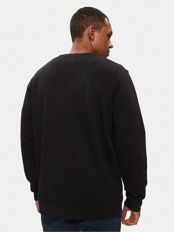 Wrangler Wrangler Bluza Sign Off 112350535 Czarny Regular Fit