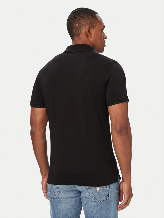 Guess Guess Polo M6YP66 K4394 Μαύρο Extra Slim Fit