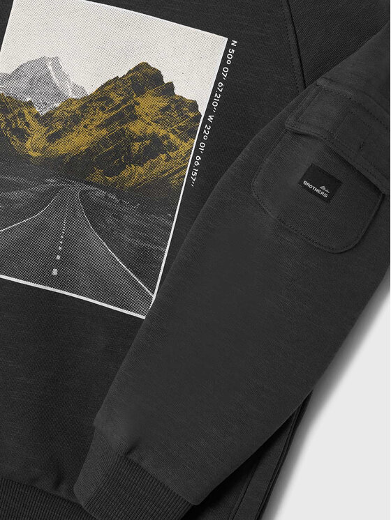 Mayoral Mayoral Суитшърт 4452 Сив Regular Fit
