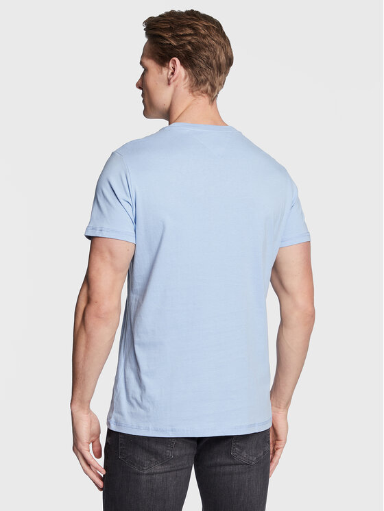 Tommy Jeans Tommy Jeans T-shirt Chest Logo DM0DM10099 Celeste Regular Fit