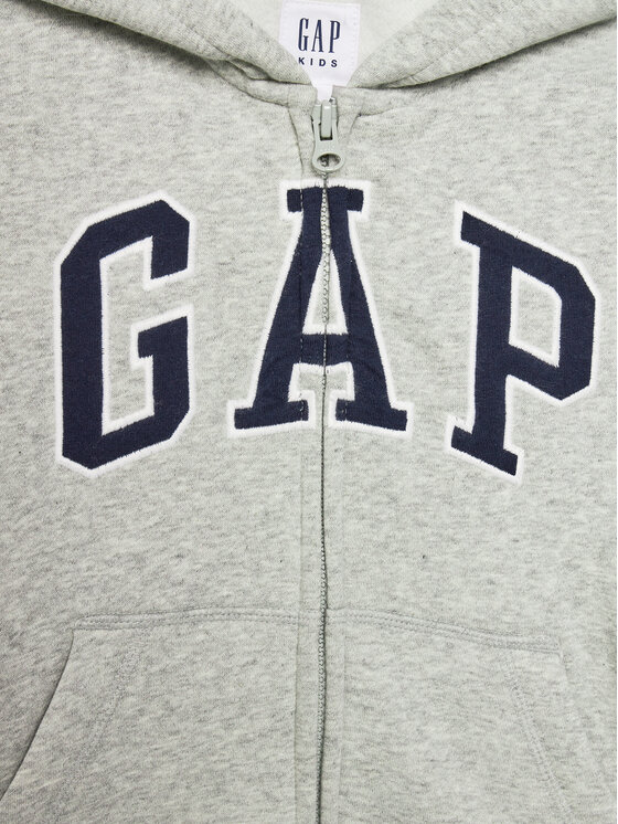 Gap Gap Majica dugih rukava 550082-02 Siva Regular Fit
