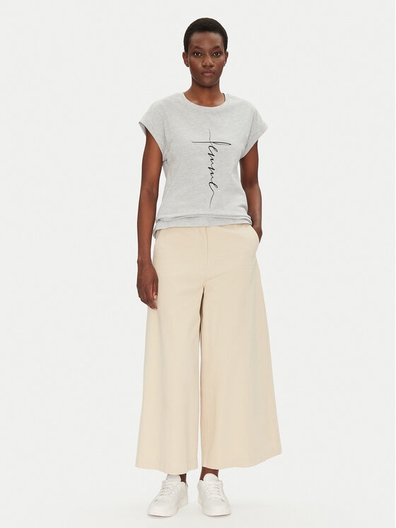 Fransa Fransa Тишърт 20615462 Сив Regular Fit
