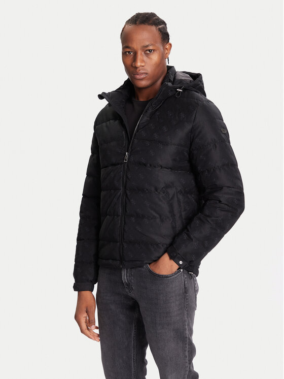 Guess Guess Ziemas jaka M5BL0B W2322 Melns Relaxed Fit