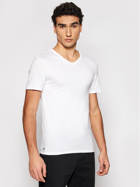 Lacoste Lacoste Souprava triček TH3374 Bílá Slim Fit