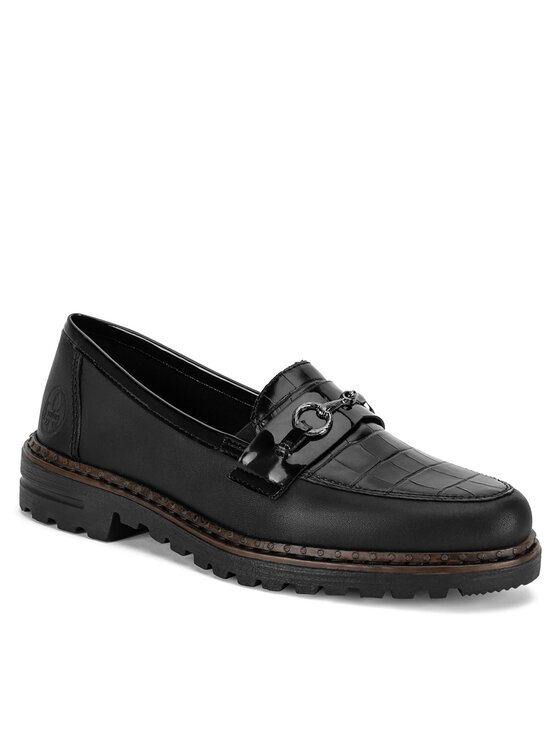 Rieker Rieker Loafersy 54862-01 Černá