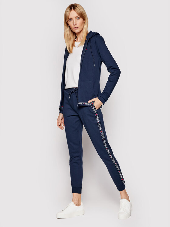 Tommy Hilfiger Tommy Hilfiger Spodnji del trenirke UW0UW00564 Mornarsko modra Regular Fit