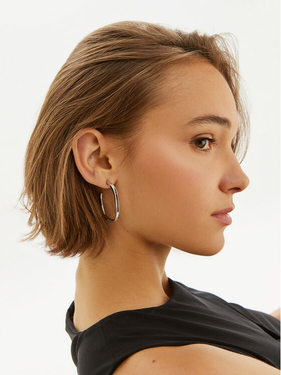 Calvin Klein Calvin Klein Обици 35000643 Сребрист