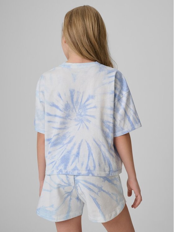 4F 4F T-Shirt POOLSIDE CLUB Niebieski Loose Fit