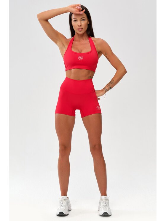 ROUGH RADICAL ROUGH RADICAL Szorty sportowe ZOYA PUSH-UP SHORTS Czerwony Slim Fit