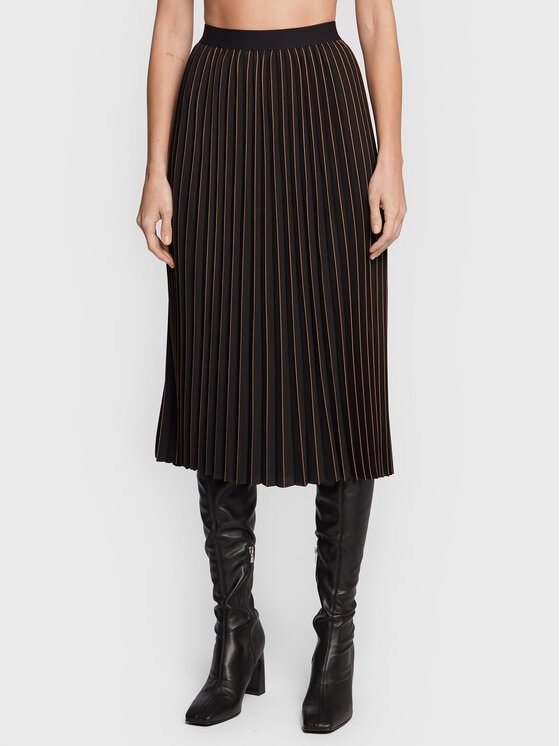 Marc Aurel Marc Aurel Спідниця в складку 2256 1000 93161 Чорний Regular Fit
