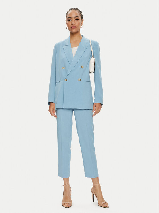ViCOLO ViCOLO Pantaloni din material TB1564 Albastru Regular Fit