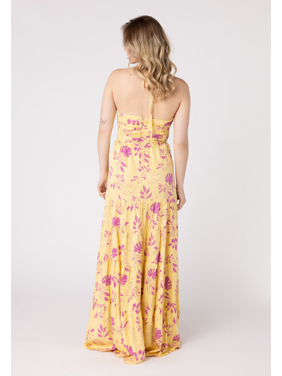 LAURELLA LAURELLA Letné šaty Laurella 4UL149310 Žltá Regular Fit