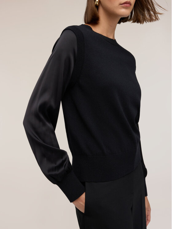 Motivi Motivi Sweter M441W004153N033 Czarny Regular Fit