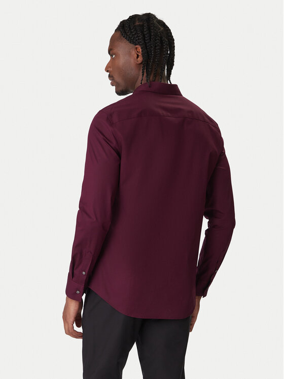 Calvin Klein Calvin Klein Сорочка LV04LB145G Фіолетовий Slim Fit