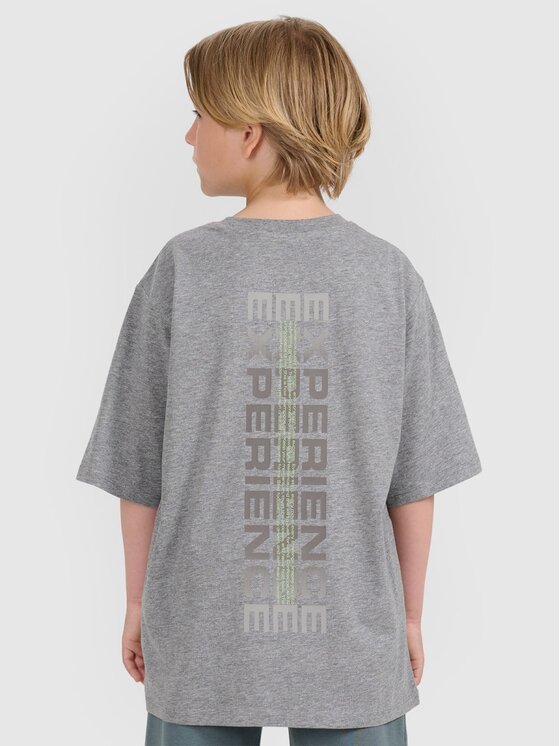 4F 4F T-shirt 4FJRAW25TTSHM3166-25M Grigio Oversize