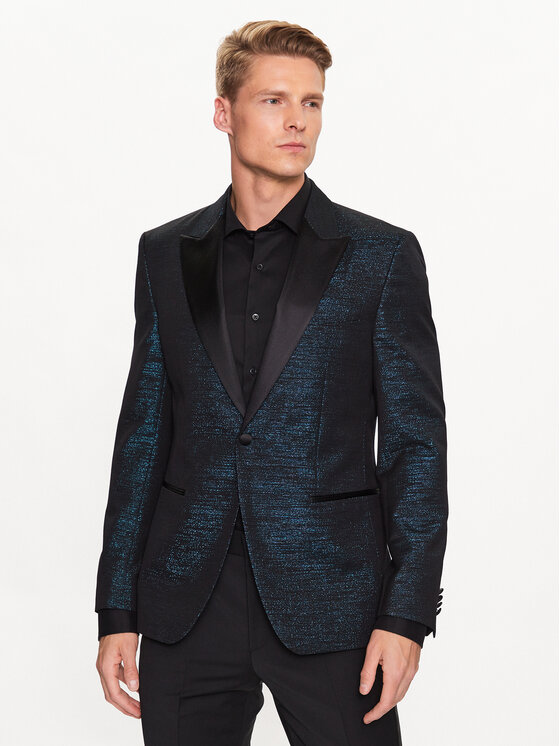 BOSS Boss Suknjič 50484883 Mornarsko modra Slim Fit