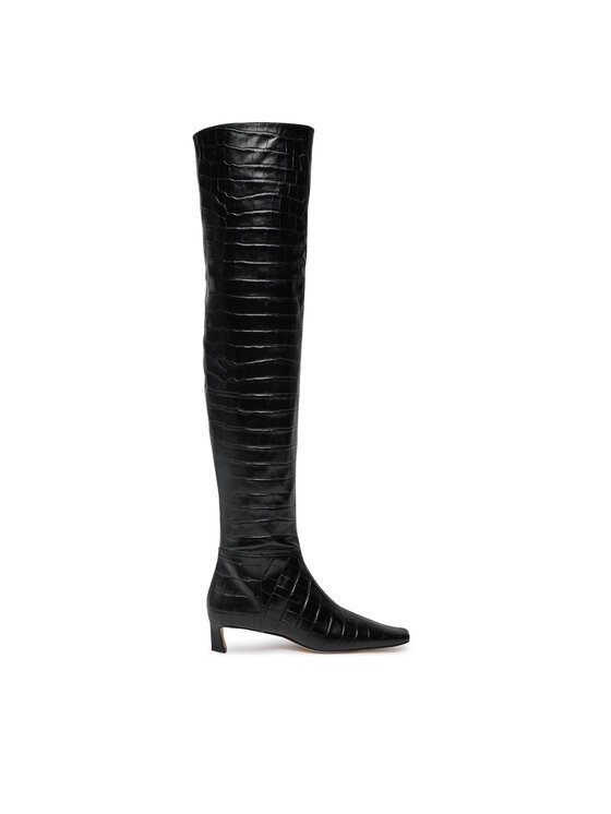 MICHAEL Michael Kors MICHAEL Michael Kors Ilgaauliai Cosmo Crocodile Embossed Leather Boot 40F4CSMB5E Juoda