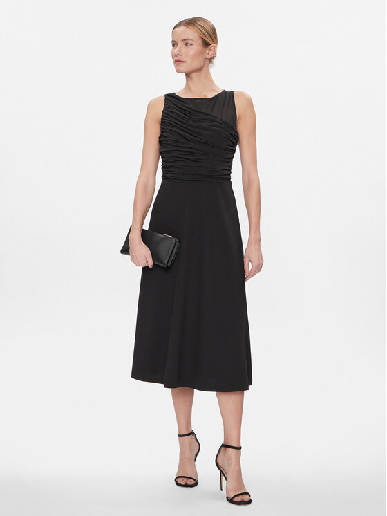 DKNY DKNY Φόρεμα κοκτέιλ DD3KP365 Μαύρο Regular Fit
