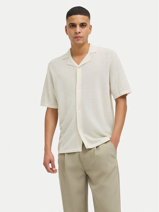 Jack & Jones Jack & Jones Polo majica Orion 12268226 Kremna Relaxed Fit