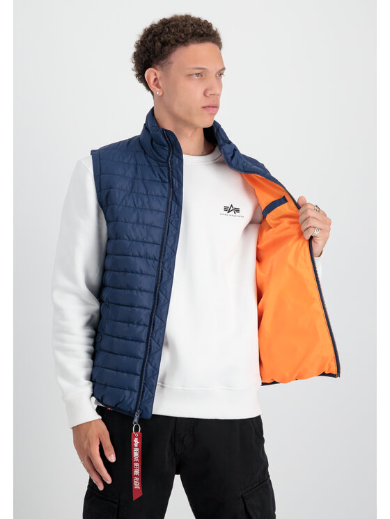 Alpha Industries Alpha Industries Kamizelka AI.138122-697-XXL Granatowy Slim Fit