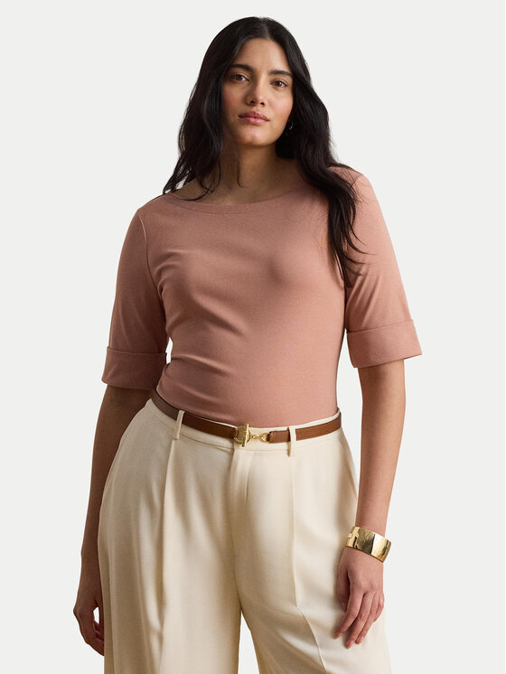 LAUREN RALPH LAUREN LAUREN RALPH LAUREN Μπλουζάκι Judy 200654963203 Ροζ Slim Fit