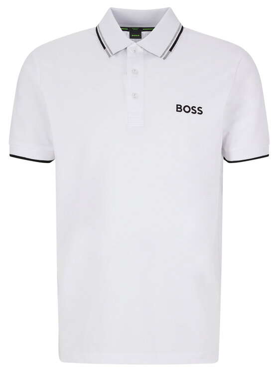 BOSS Boss Polokošeľa Paddy Pro 50469102 Biela Regular Fit